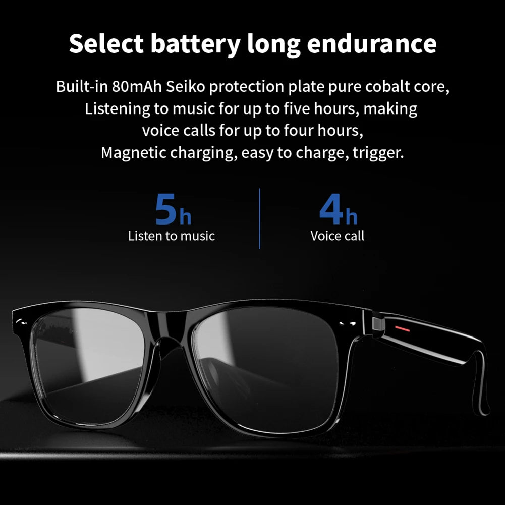 2026 Ultra Light  AI Smart Glasses AI Translation BT Call Voice Assistant Control Real-time Translation Bluetooth Music Sunglass