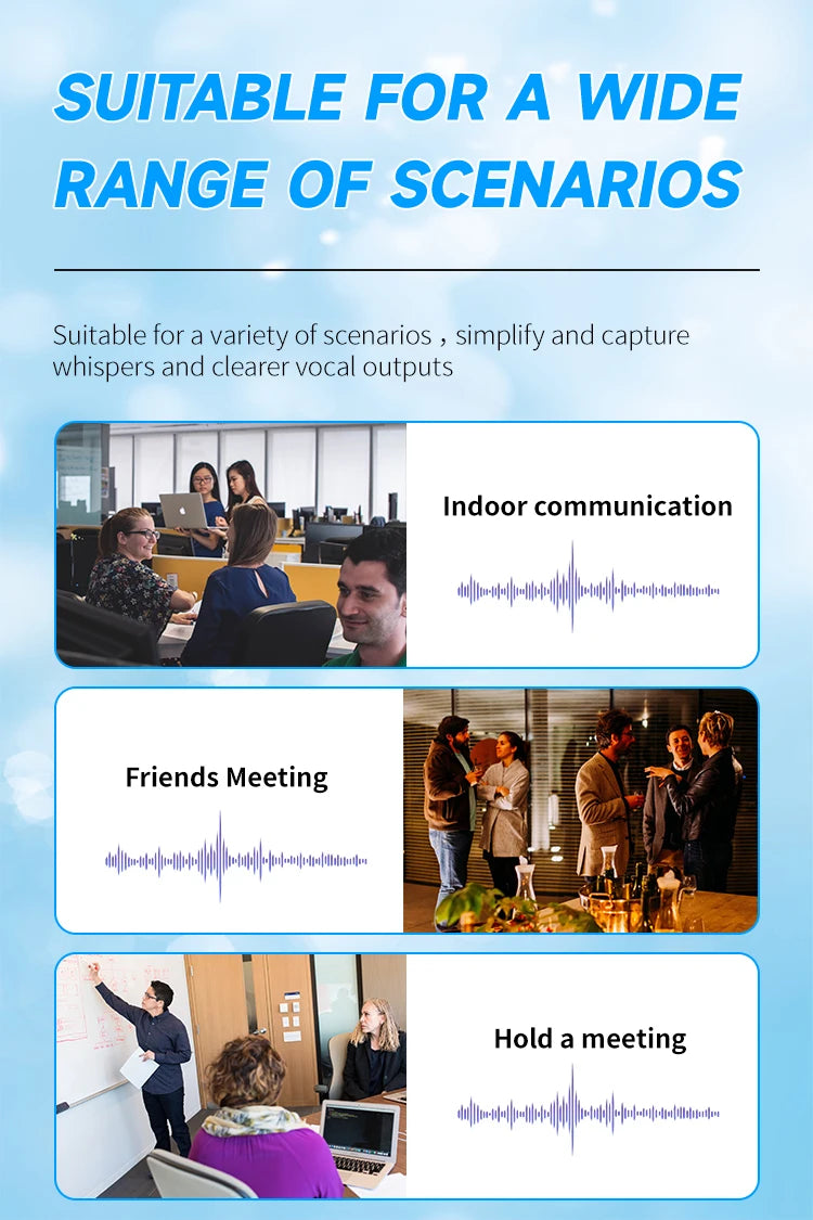 Rechargeable Hearing Aid Multiple noise reduction modes  Sound Amplifier Portable For Elderly People