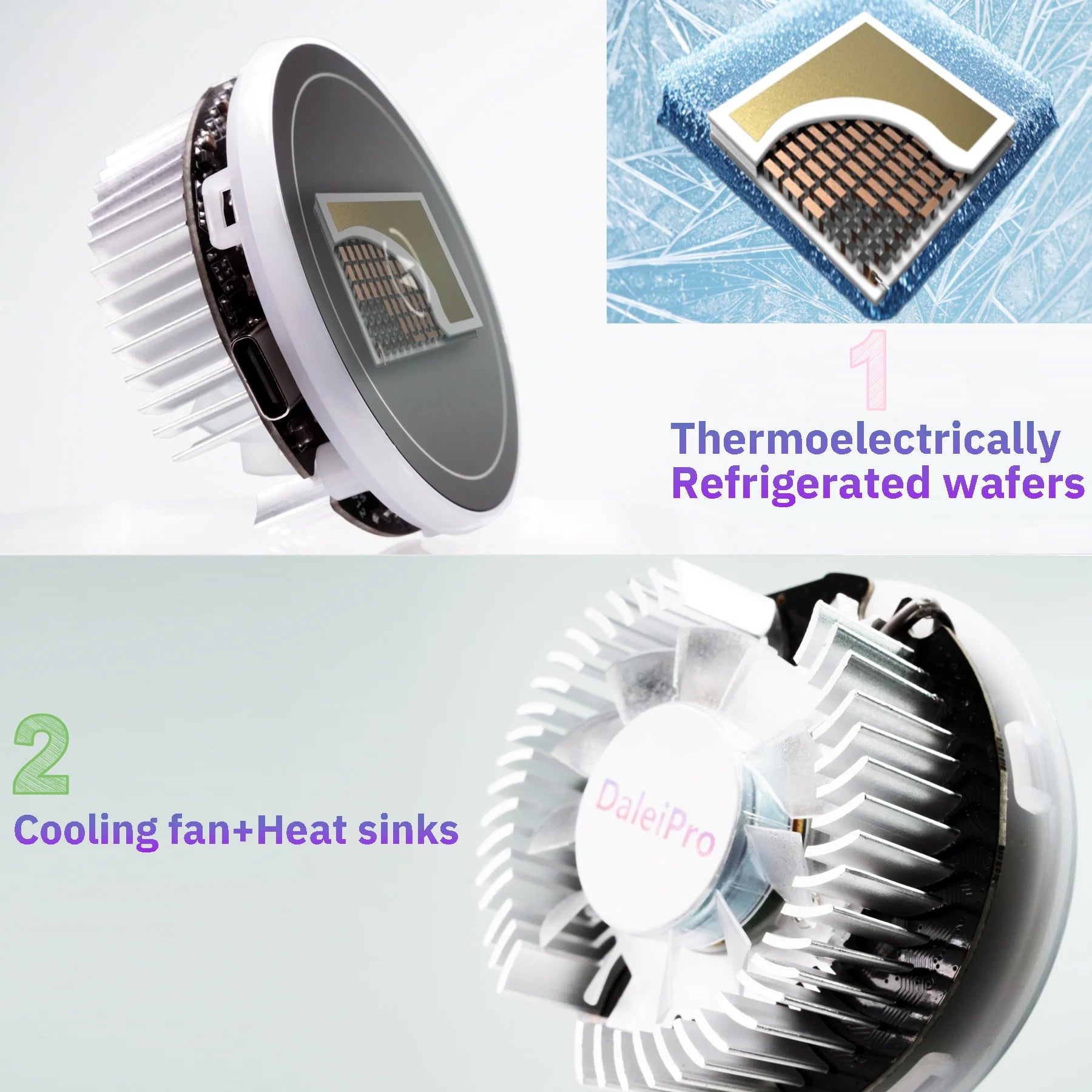 Cooling Phone Holder Car Magnetic Phone Cooler Semiconductor Active Coolers Cool Down Phone Qi 15W Magsafe Fast Wireless Charger