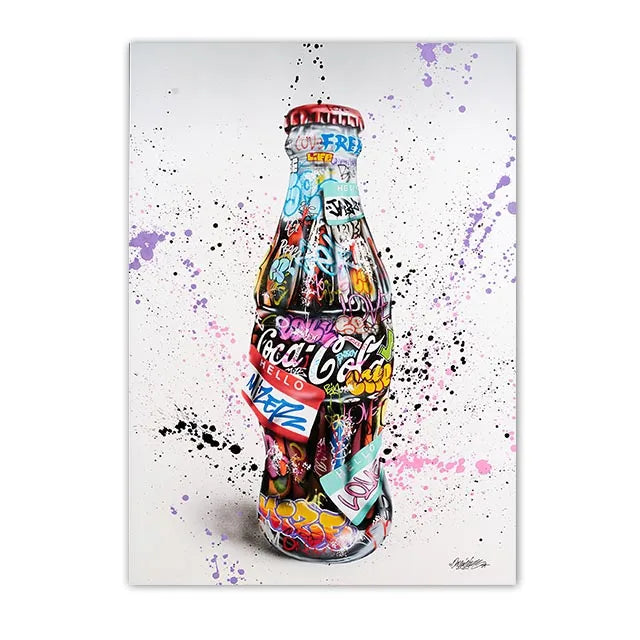 Graffiti Wall Art Home Decoration Painting Street Hand Gestures Love Kiss Modern Poster Print Pictures Abstract Pop Room Mural