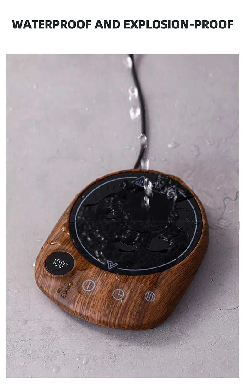 100°C Cup Heater Coffee Mug Warmer Hot Tea Makers Warmer Coaster 5 Gear Temperature Cup Heaters Coffee Milk Tea Heating Pad 220V