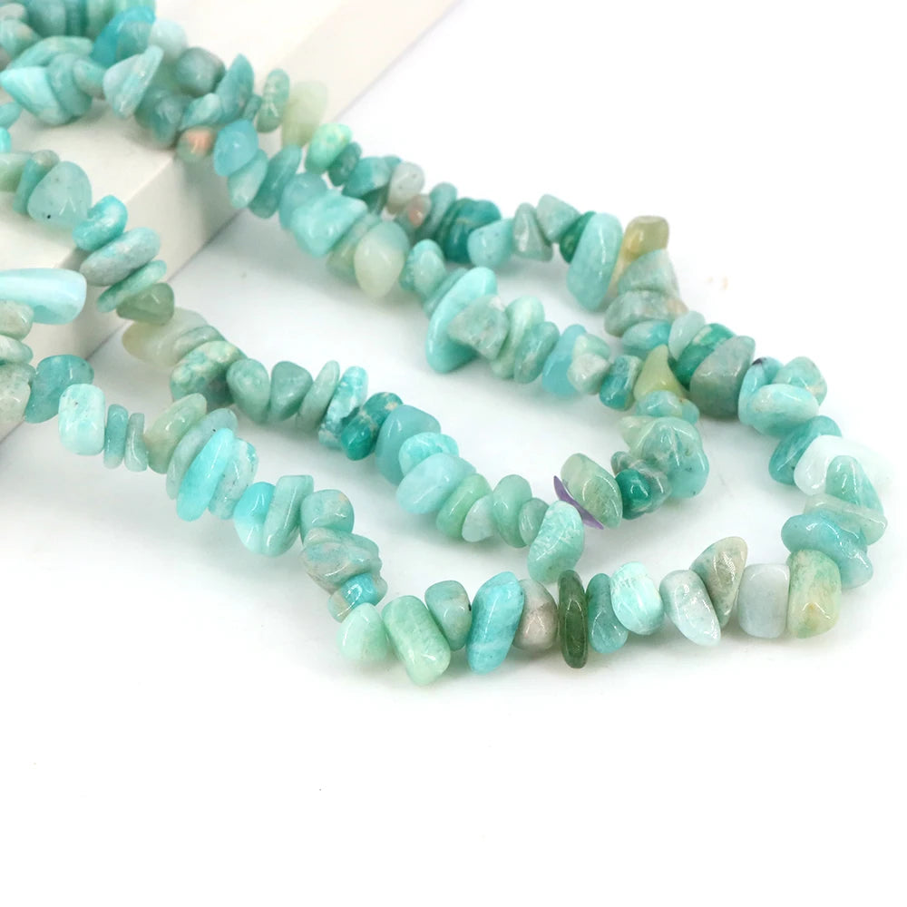 3-5mm/5-8mm Natural Garnet Amethyst Aquamarine Beads Irregular Freeform Chip Gravel Shape Stone Bead DIY Jewelry Making Bracelet