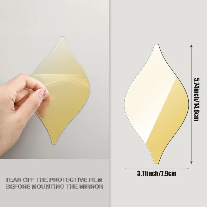 Acrylic Mirror That Will Not Break Wall-attached High Definition Self-adhesive Soft Mirror Non-punching Decorative Mirror