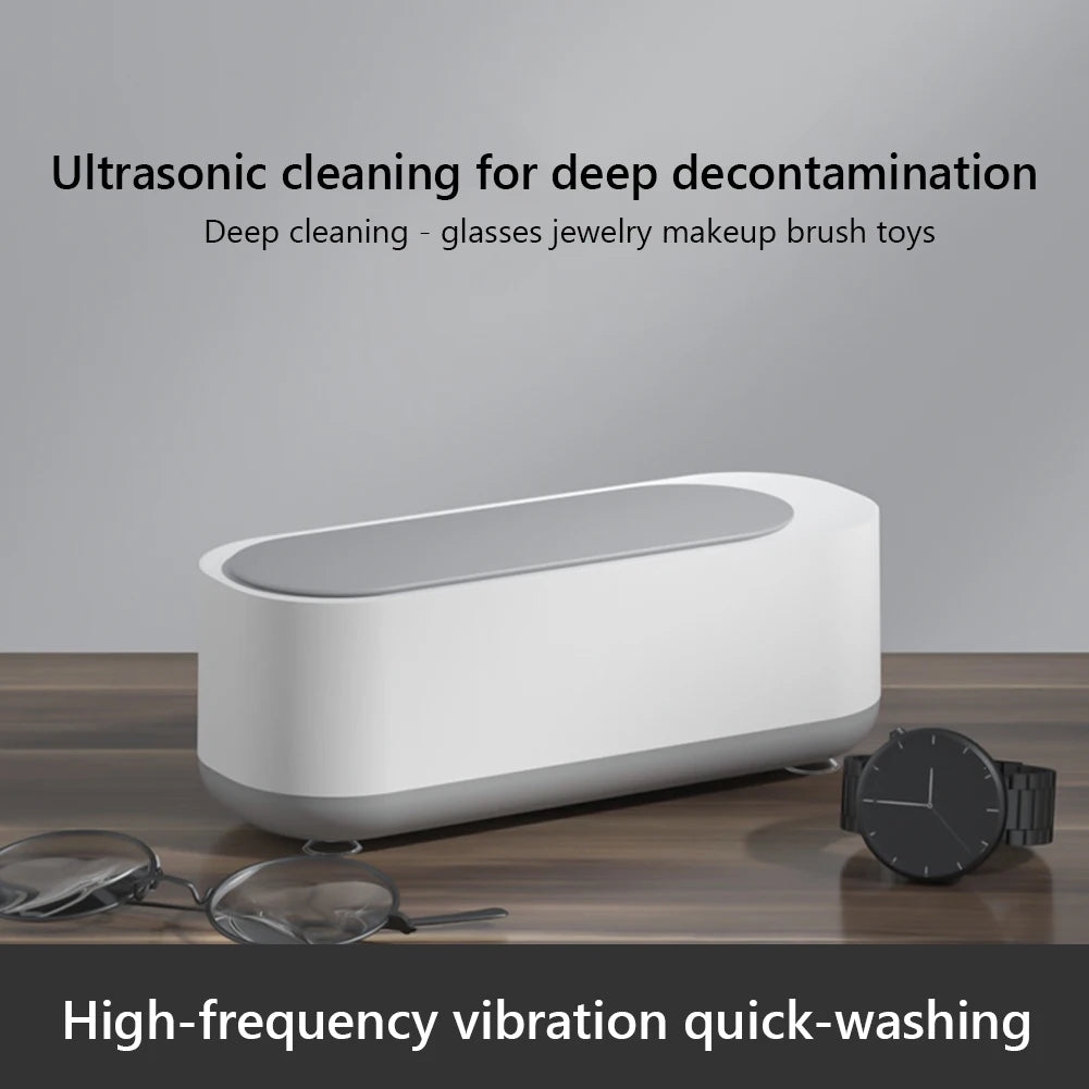 Ultrasonic Cleaning Machine Jewelry Eyeglasses Watches Cleaner USB Rechargeable Cleaning for Pacifier Makeup Tool Eyeglasses