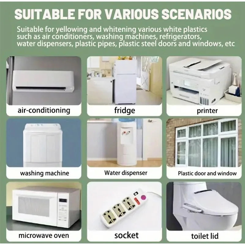 Plastic Remove Yellow Cleaning Agent Air Conditioning Lighting Fixtures Anti Yellowing Agent Furniture Renovation Cleaning