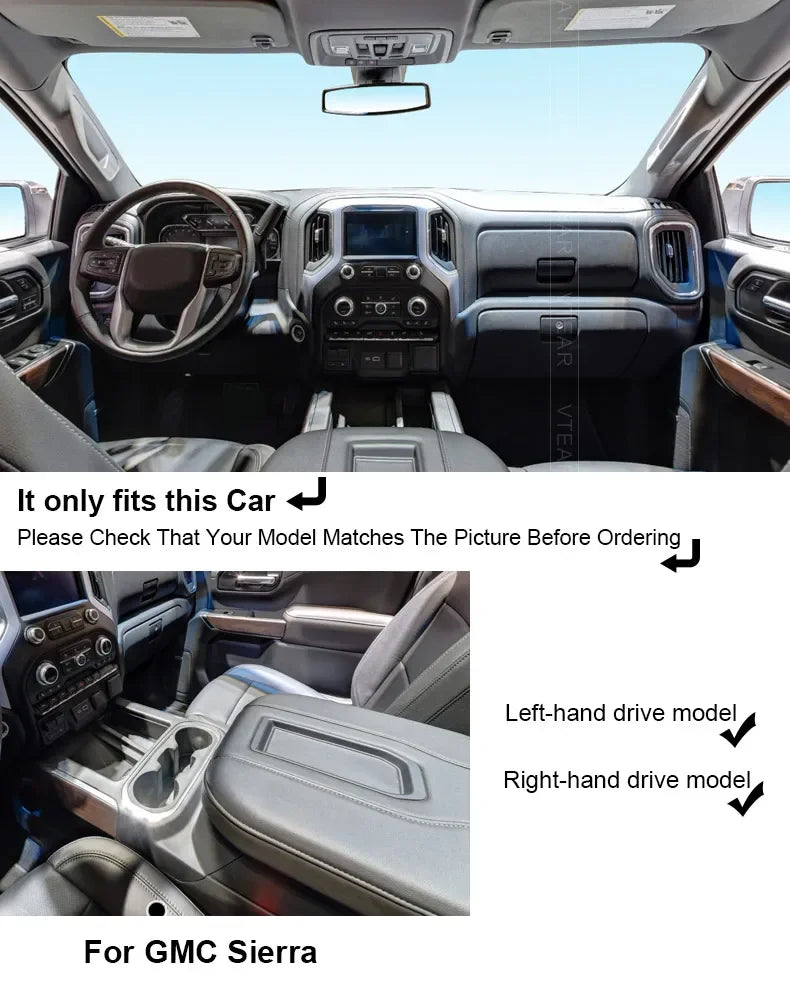 Car Wireless Charger 15w Fast Mobile Phone Charging Panel Adapter For GMC Sierra 2019-2021 Interior Product Accessories