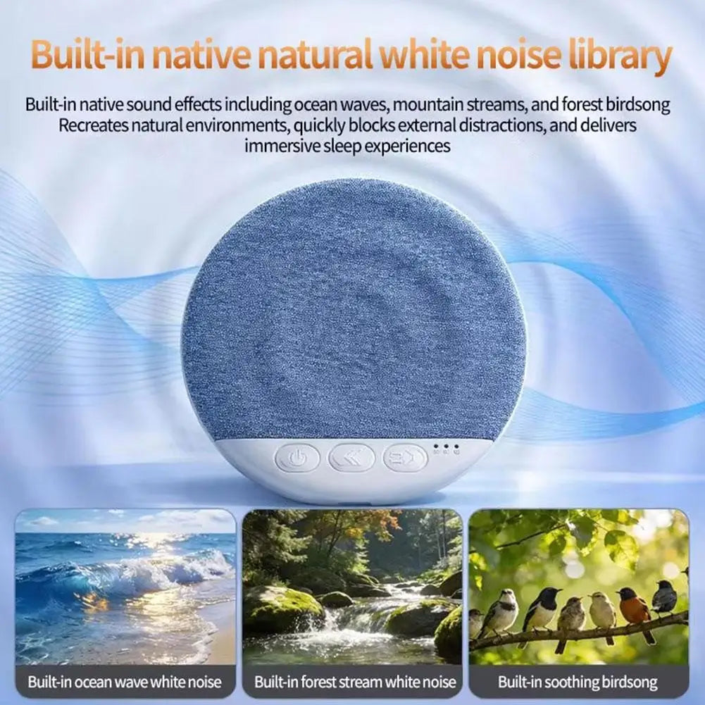 Speaker Bluetooth 5.4 Bedroom Pillow Under Pillow Sound Machine With White Noise Scheduled On/Off HiFi Stereo Sound Heavy Bass