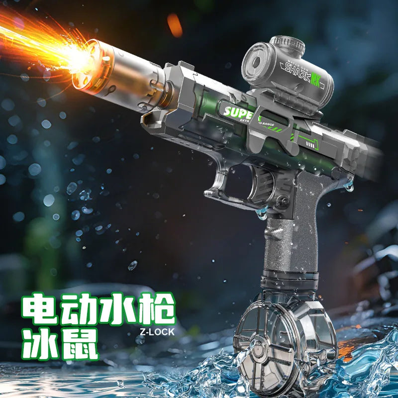 Outdoor summer hot toys, electric high-pressure water gun, beach, swimming pool, garden, wrestling game, automatic charge, gifts