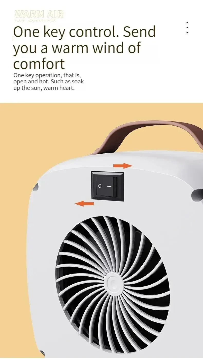 Mini Heater Air Heater Powerful Warm Blower Fast Heater Fan USB Office Heat Desktop Electric Heater For Home Student Dormitory