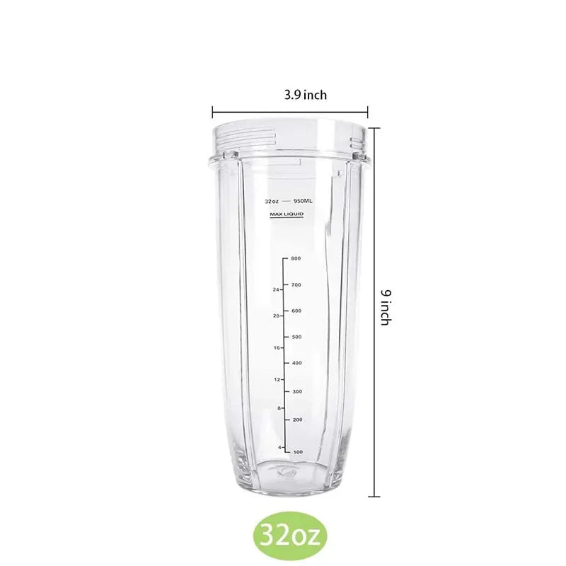 18/24/32OZ Cups for Ninja Blender with Lid for Ninja Auto iQ BL480 BL481 BL482 BL490 BL640 BL450 BL482 BL682 BL642 BL640