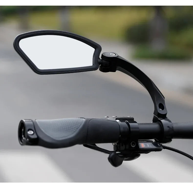 Stainless Steel HD Lens Bike Rear VIew Mirror 360° Rotatable MTB Rear Mirror Widen Big View Road Bicycle Mirror Bike Accessories