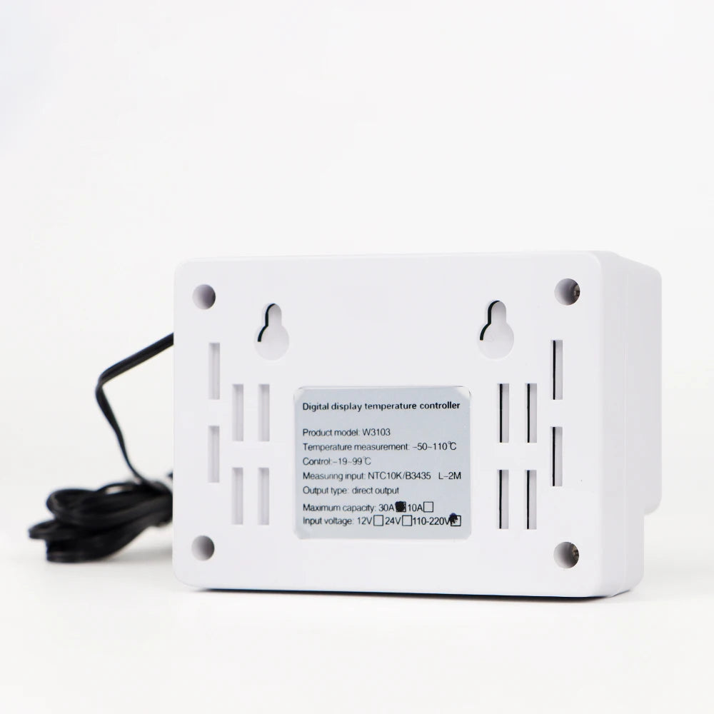 Digital Temperature Controller 220V Max 5000W Digital Thermostat 30A -19 to 99℃ Temperature Controller Switch LCD XH-W3103