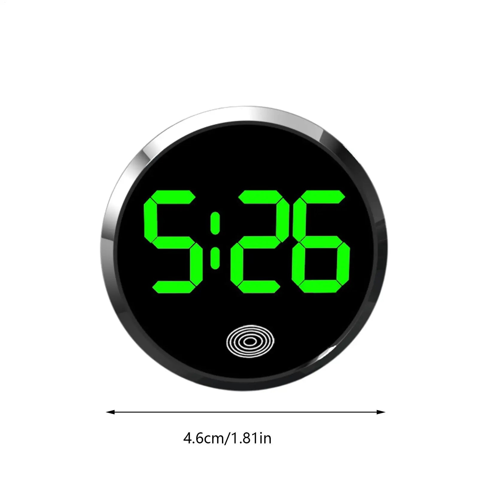 Car Clocks for Dash Touch-Control Digital Small Clock Light Watch with LED Display for Vehicle RV Home Travel Fridge Classroom