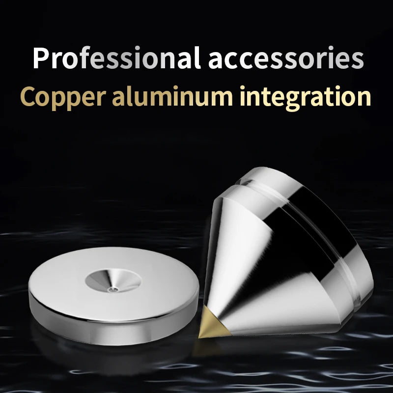 4Sets Speakers Stand Feet Foot Pad Aluminium Alloy Metal Spikes Cone Floor Foot Nail Speaker Noise Nial