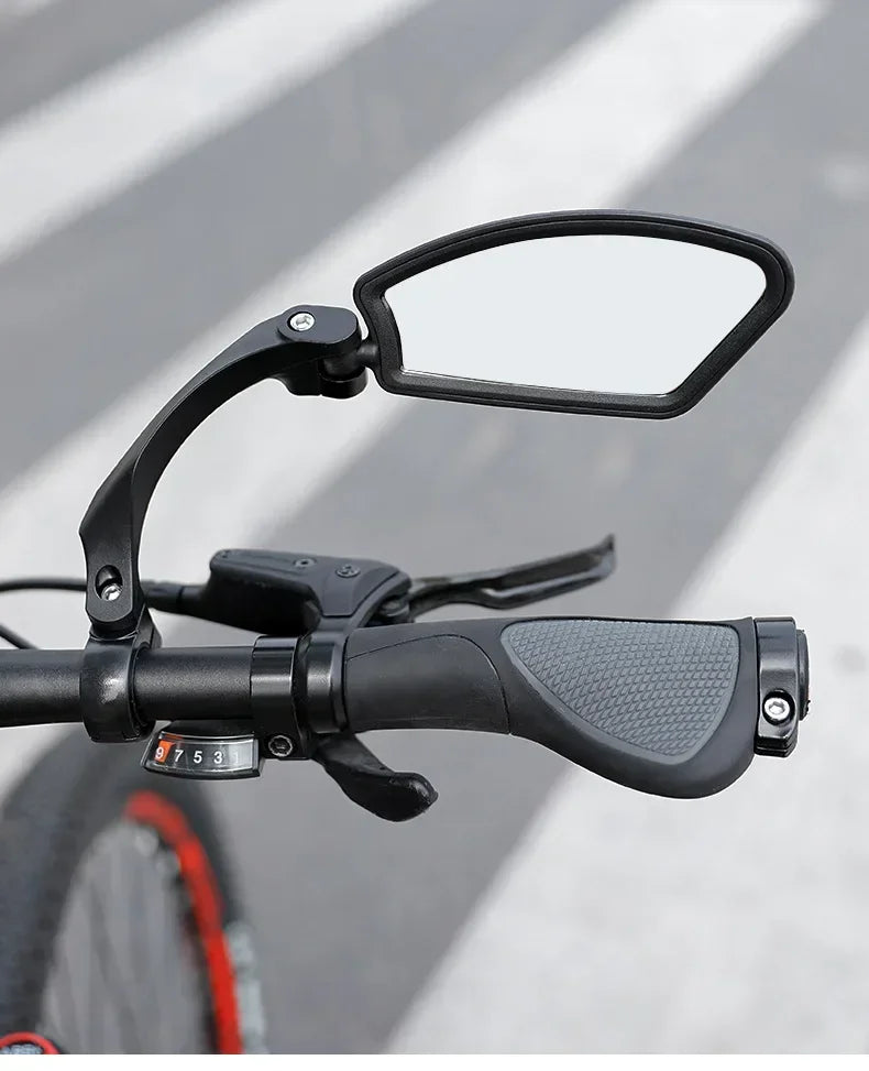 Stainless Steel HD Lens Bike Rear VIew Mirror 360° Rotatable MTB Rear Mirror Widen Big View Road Bicycle Mirror Bike Accessories