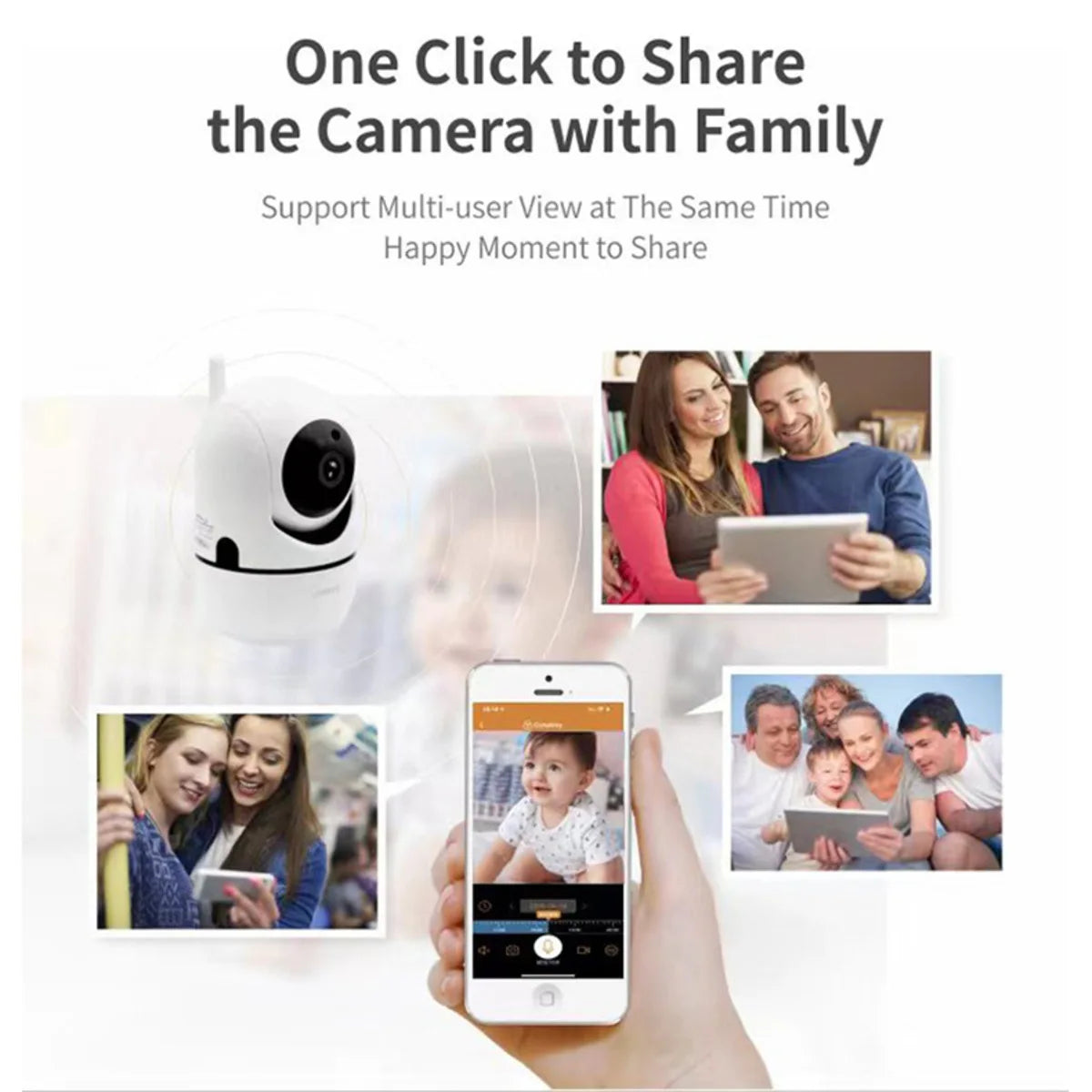 Mini Camera Smart Home Auto Tracking 1080P Wifi IP Camera Full Network Wireless CCTV Video Baby Security Camera