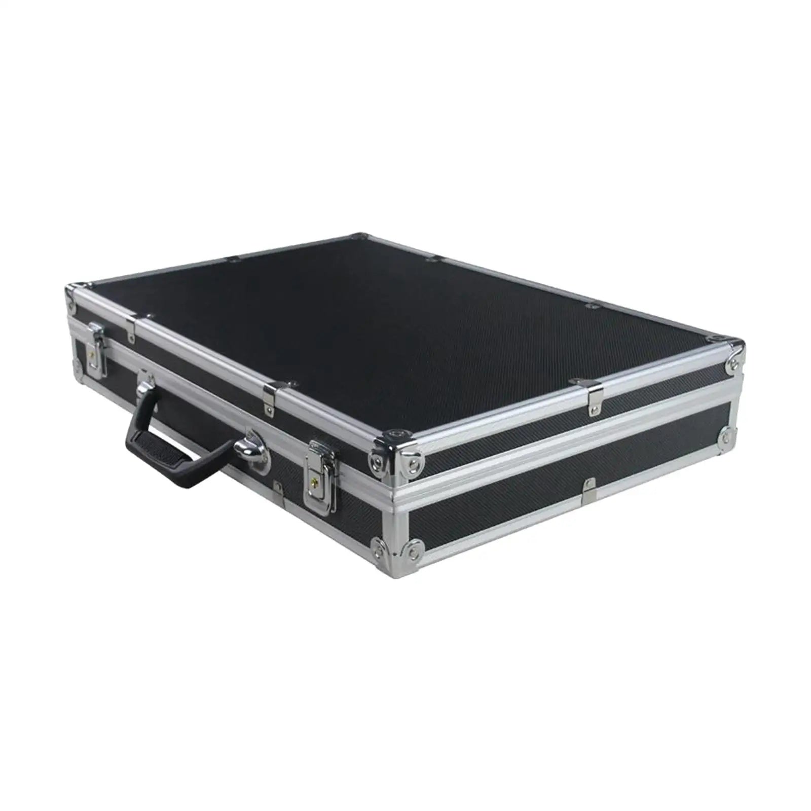 Microphone Case Studio with Sponge Lining Impact Resistant Instrument Box Singing Professional Hard Shell Mic Case for 4/8 Mics