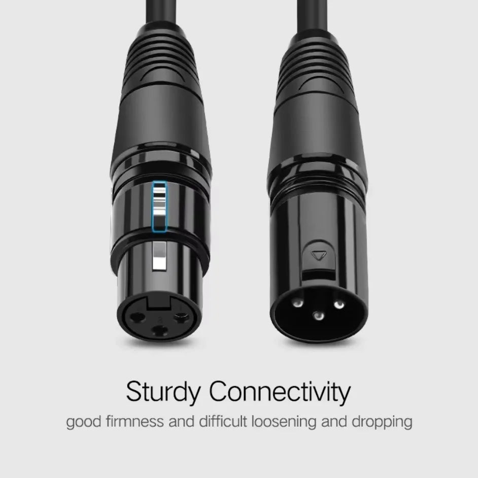 XLR Cable Audio Line 3Pin XLR Male to Female Microphone Extension Cable for Mixer Amplifiers Sound Cannon Balanced XLR Cable