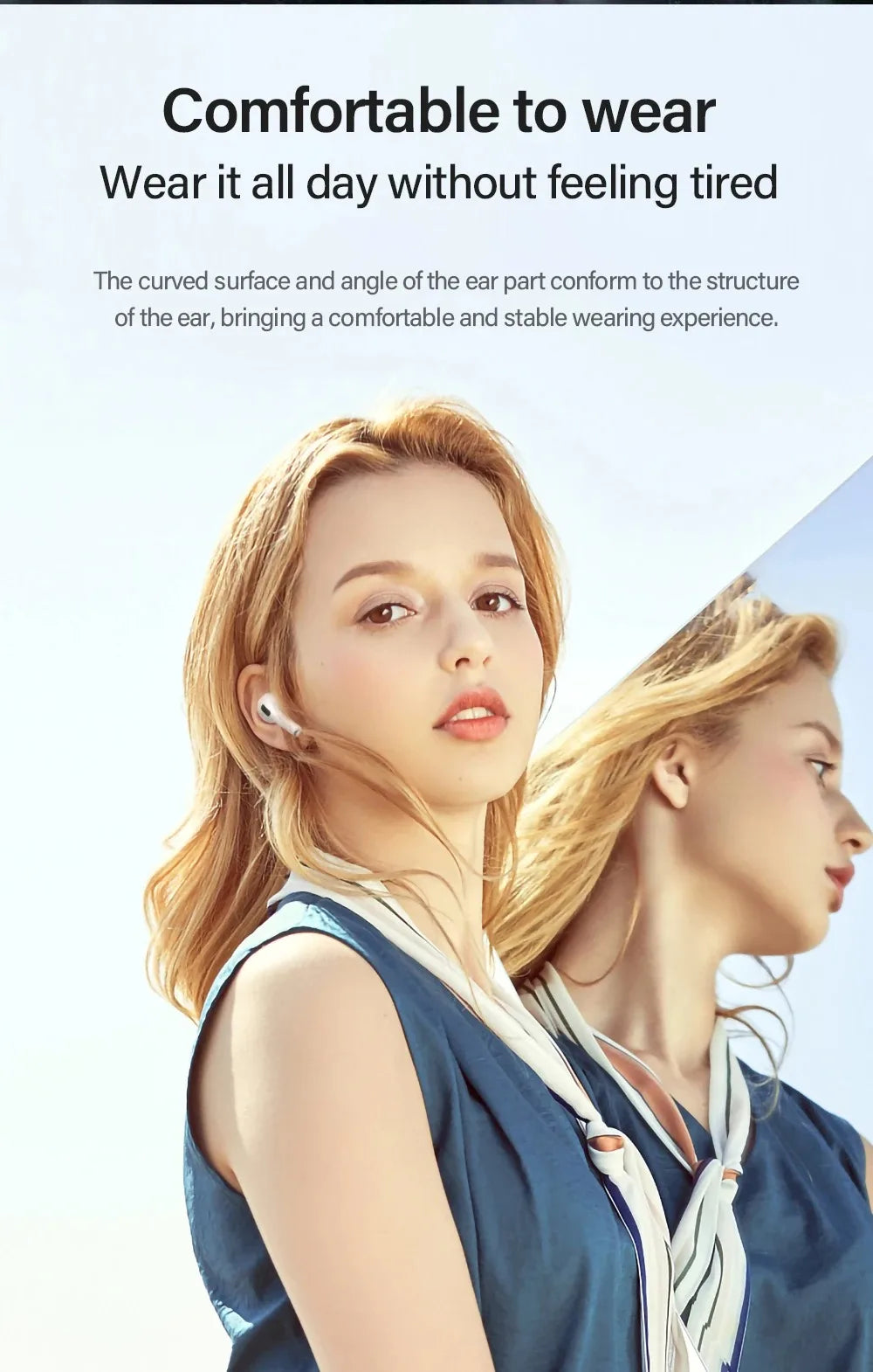 New Lenovo LP40 Earphones TWS Wireless Bluetooth Earbuds Bass Touch Control Stereo Noise Reduction Long Standby Original