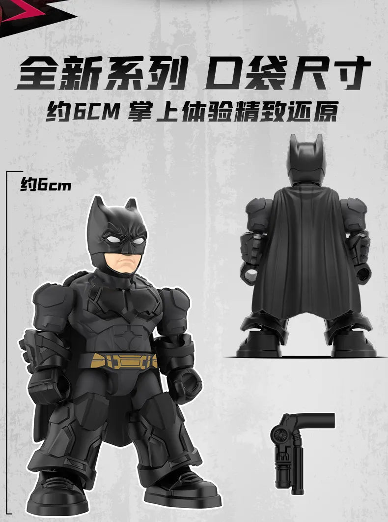 Blokees DC Marvel Hero Batman Star Edition Series  Blind Box Toy E01/E02 6PCS Batman Motorcycle Toy Collectible Perfect Gift