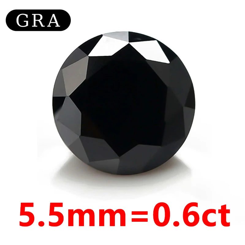 DJMAX Factory Direct Sales Moissanite Loose Stone D Color Moissanita Gemstone Lab Grown Diamond Certified Black Moissanite Stone