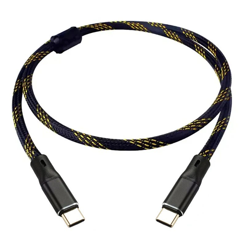 YYAUDIO Hifi USB Cable DAC A-B C-B C-C A-C Digital Audio High Quality OFC Silver Plating Type A to Type B Hifi Usb Typec Cable