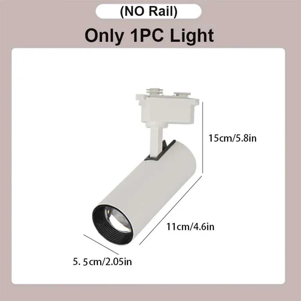 LED Track Lamp Remote Control Available Dimming Rail Lighting Home Decoration Kitchen Living Room Clothing ShopDecor Track Light