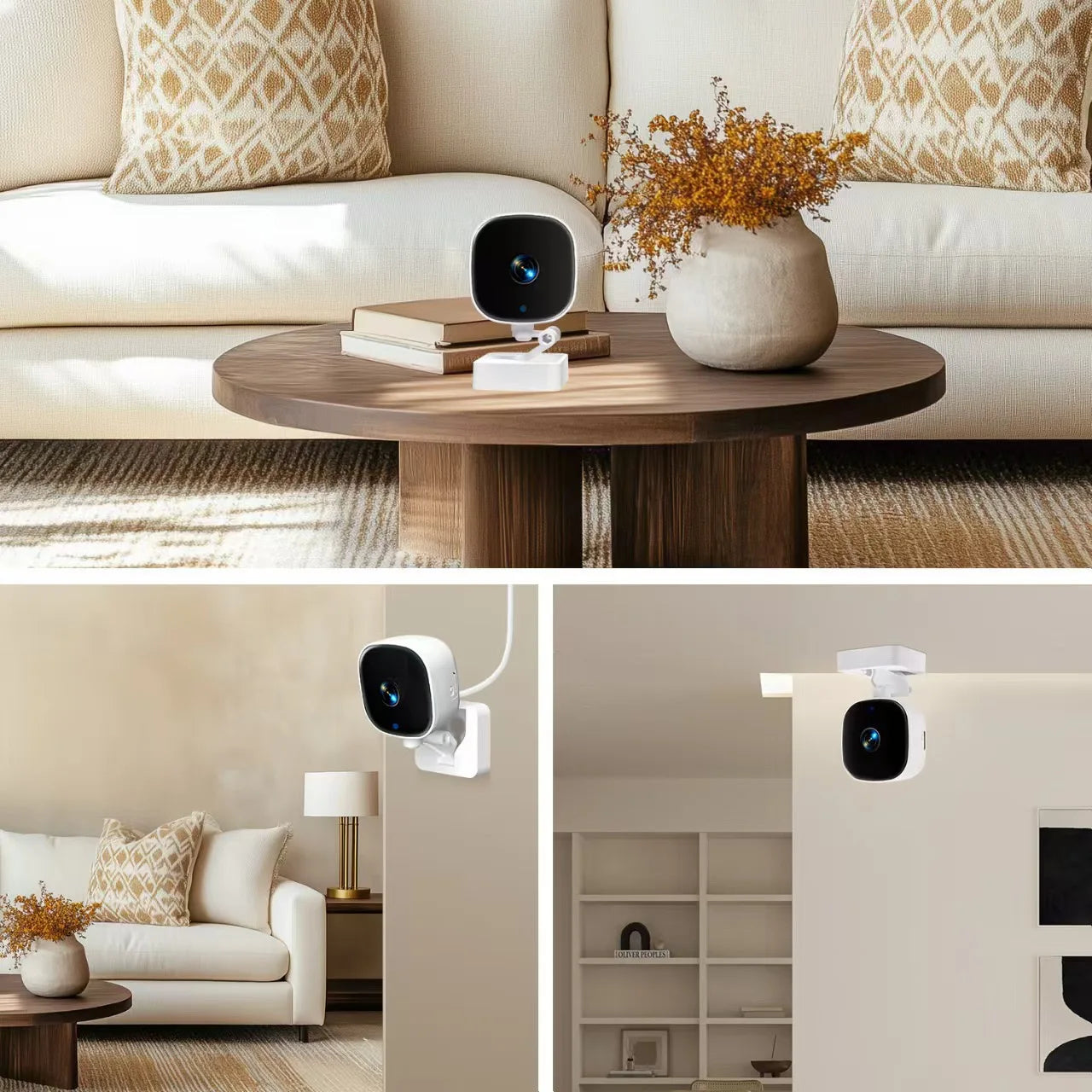 Tuya Smart 3MP HD Smart Home Security Camera,Real-time APP Alert,2-Way Audio,Human body&Sound Detection,Motion Tracking for Baby