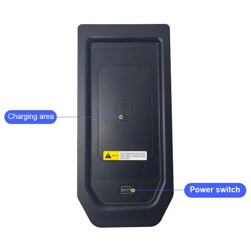 Car Wireless Charger 15w Fast Mobile Phone Charging Panel Adapter For GMC Sierra 2019-2021 Interior Product Accessories