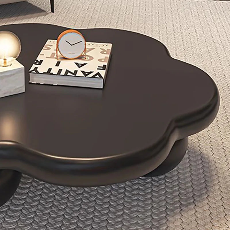 Kawaii Trendy Coffee Table Unique Cloud Shape Minimalist Luxury Coffee Table Living Room Modern Table Basse Design Furniture