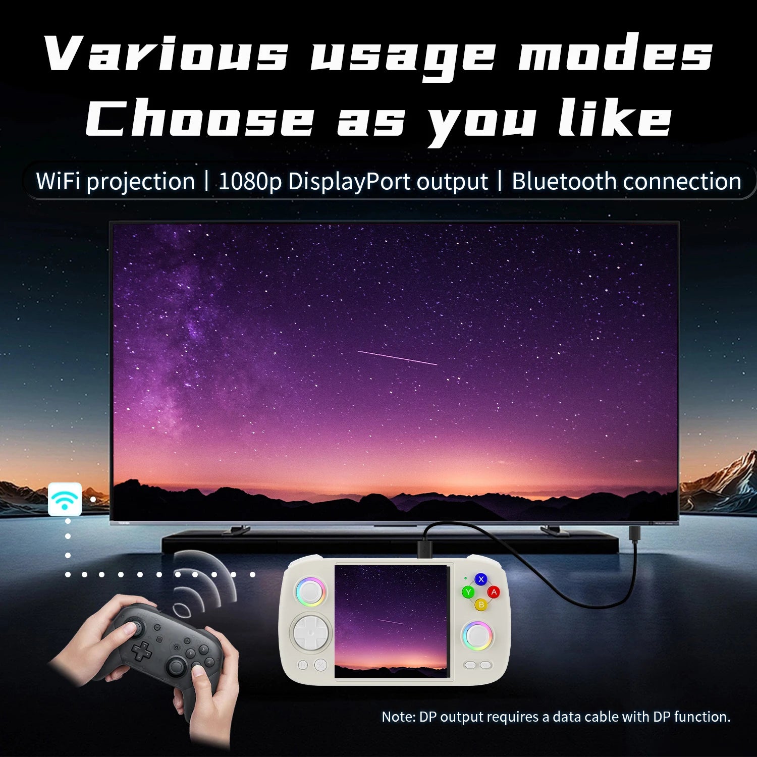 Anbernic RG Cube Handheld Game Console 3.95'' IPS Multi-touch Screen T820 Android 13 RGB Joystick 5200mAh Video Gaming Consoles