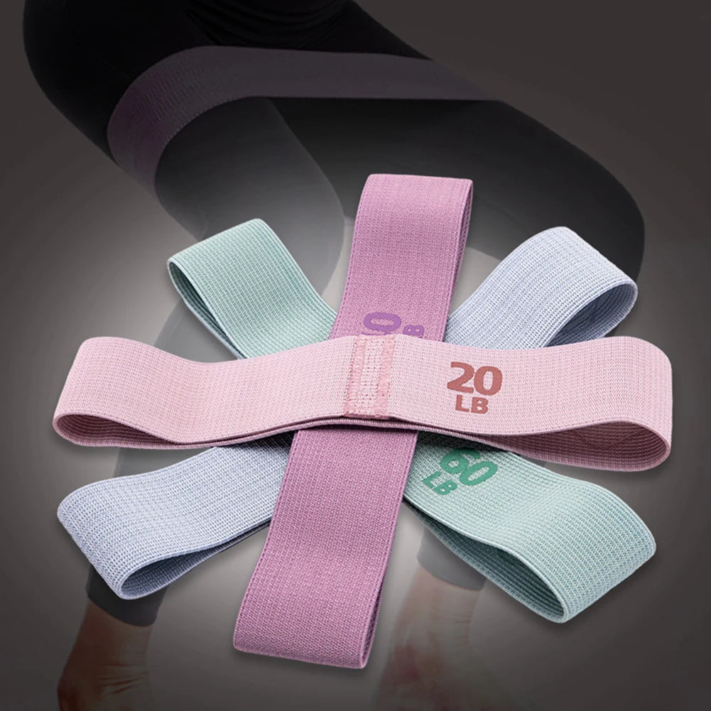 Elastic Workout Bands Anti-Slip Stretch Fitness Strips Portable Glute Thigh Elastic Bands Yoga Gym Equipment