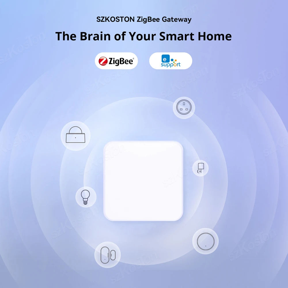 Smart Home ZigBee 3.0 Wired Gateway Hub eWeLink APP Control RJ45 Ethernet Bridge Works with Home Assistant Tasmota Zigbee2MQTT