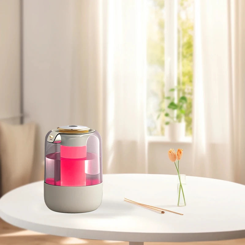 Double nozzle air humidifier desktop bedroom humidifier large spray aromatherapy machine atmosphere colorful lamp purifier