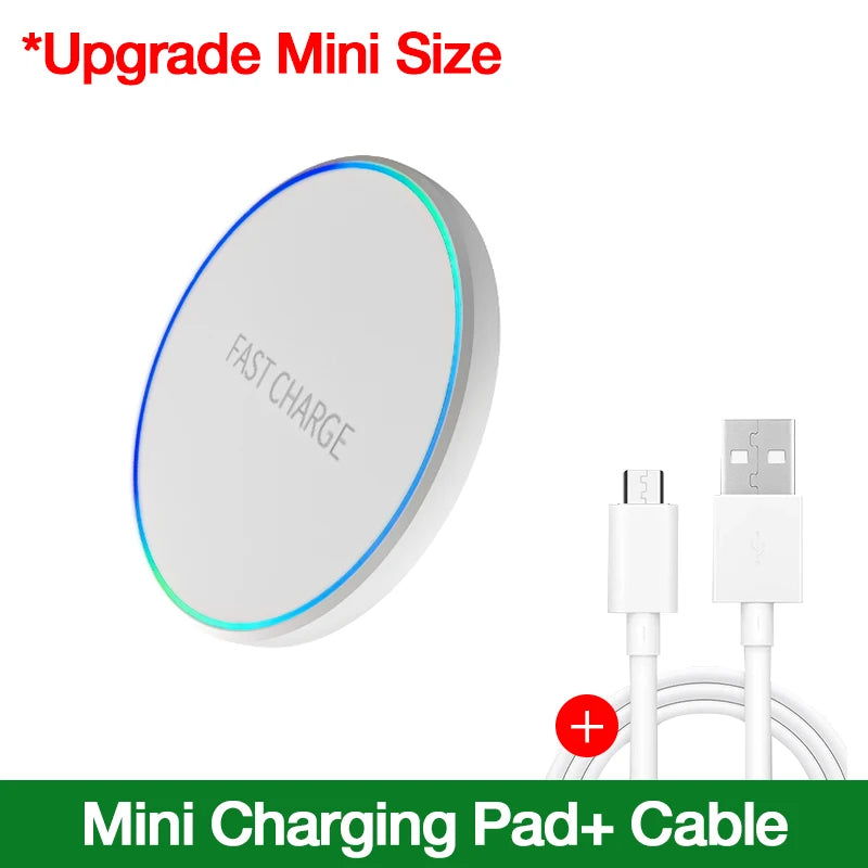 NEW 100W  Wireless Charger for iPhone 13 12 11 Xs Max X XR 8 Fast Charging Pad Ulefone Doogee Samsung Note 9 8 S10 Plus S20 21