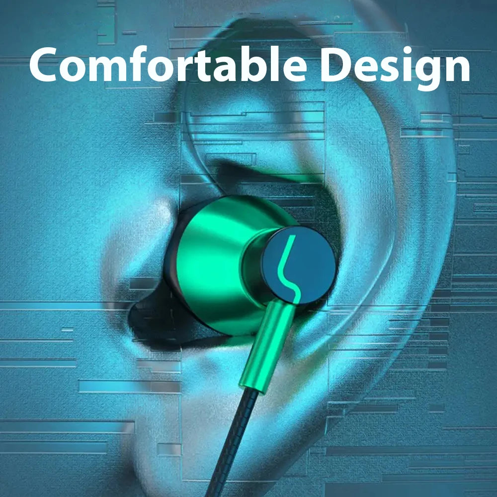 90° Jack Wired Gaming Headset Type C HiFi Surround Sound With Mic 3.5mm Headphones For iPhone 16 15 Samsung Galaxy S25 S24 iPad
