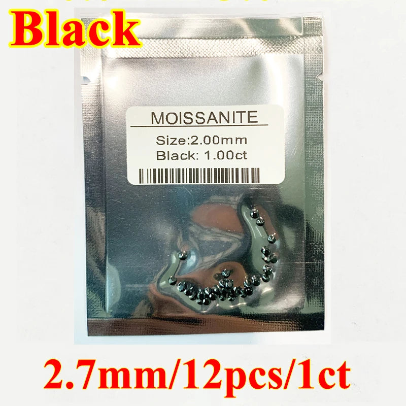 DJMAX Factory Direct Sales Moissanite Loose Stone D Color Moissanita Gemstone Lab Grown Diamond Certified Black Moissanite Stone