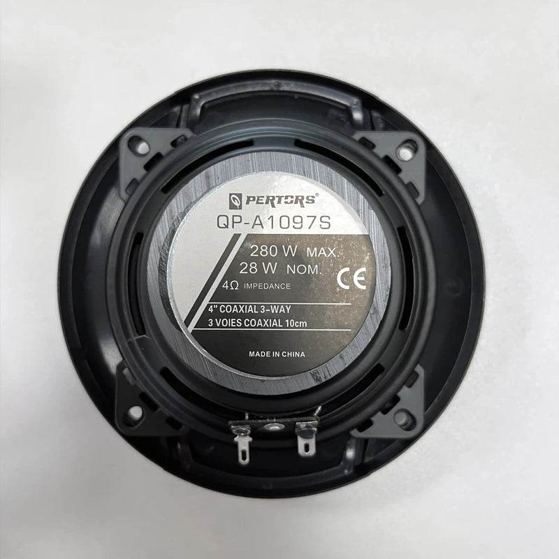 2pcs (2X280W) 560W Premium 4-Inch HiFi Car Speakers - HD Audio, 4.0 Surround, App Control, Universal Flush Mount