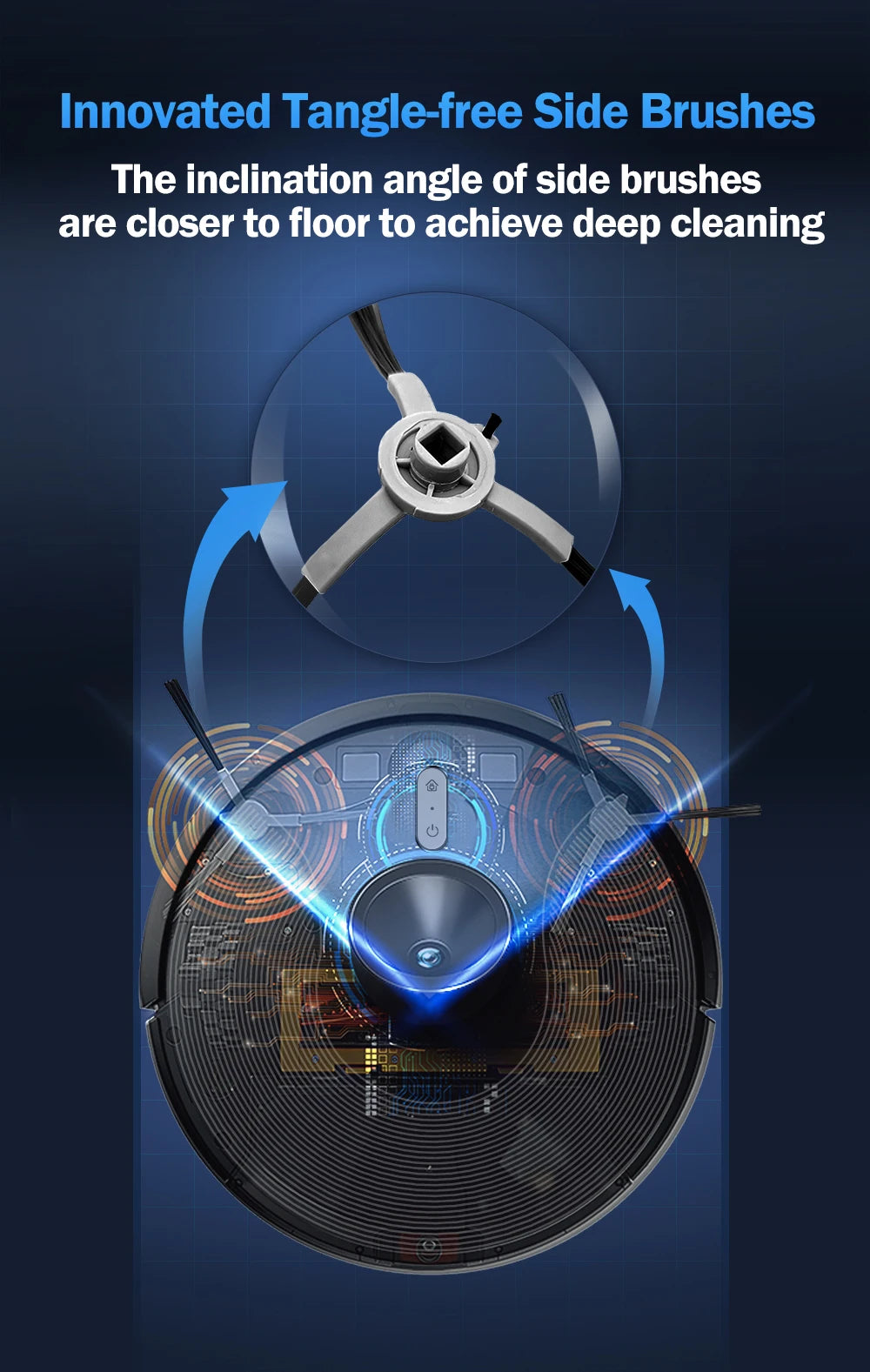 Robot Vacuum Cleaner ABIR X6 ,Visual Navigation,APP Virtual Barrier,6000PA Suction,Smart Home Mop,Floor Carpet Washing Tool