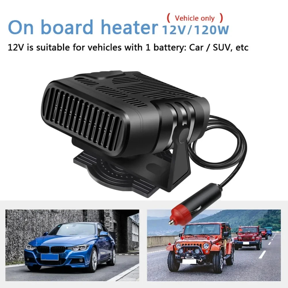 New Car Heater 12V/24V Heater Portable Defogger Defroster Heating Fan 200W Dryer Windshield Defndshield Defogging Accessroies