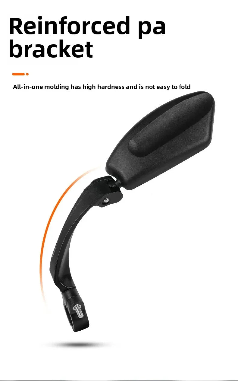Stainless Steel HD Lens Bike Rear VIew Mirror 360° Rotatable MTB Rear Mirror Widen Big View Road Bicycle Mirror Bike Accessories