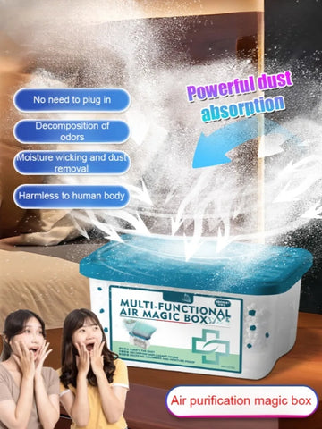 Efficient Air Purifier Box Dehumidifier Deodorizer Dry Agent For Home Bathroom Odor Eliminator Anti Moisture Dust Removal