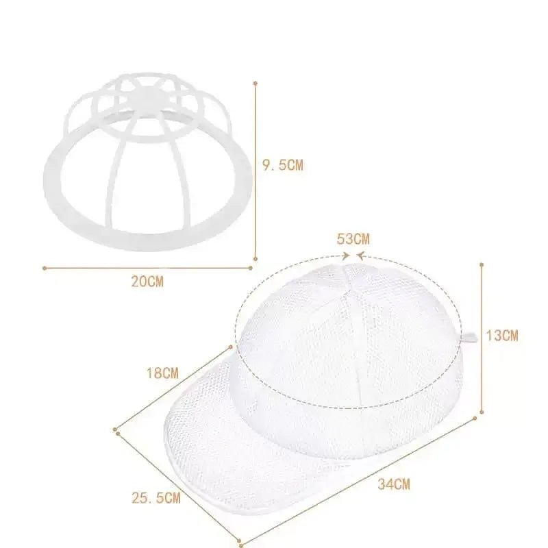 Baseball cap washing bag anti deformation washing machine hat convenient washing bag machine washing mesh bag
