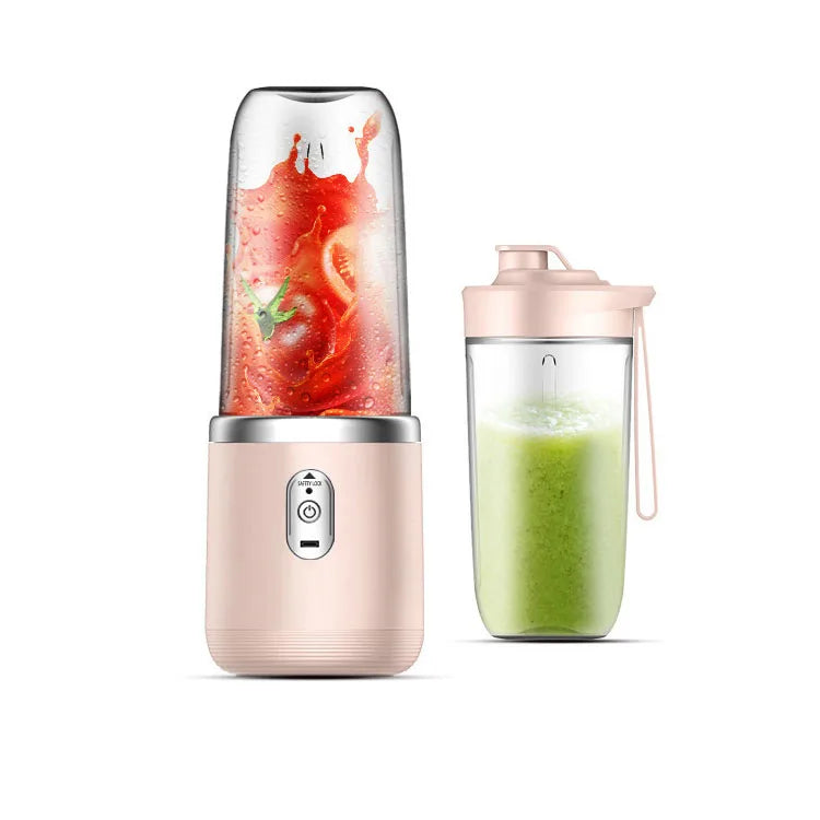 Portable Juicer Blender 400ml Electric Fruit Juicer USB Charging Lemon Orange Fruit Juicing Cup Smoothie Blender Machine 2cups