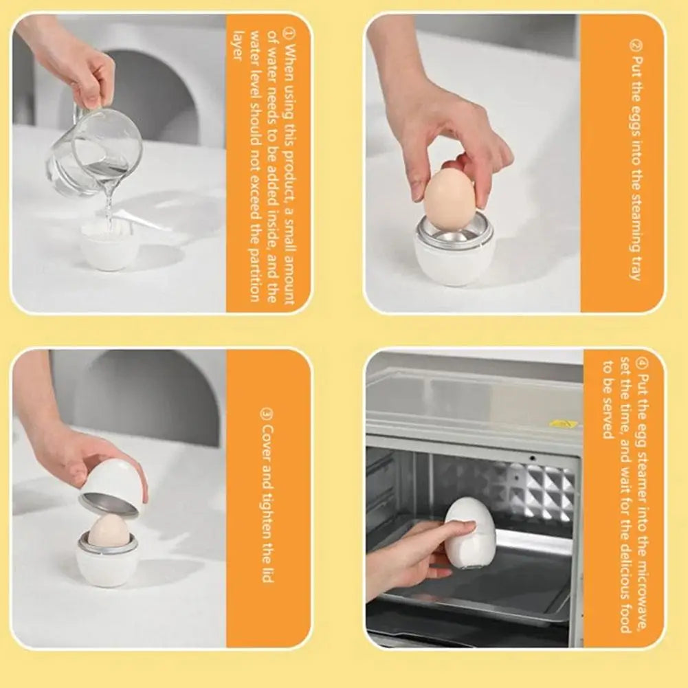 Microwave egg boiler eggy Microwave Egg Poachers Cooker Steamer Box for Chicken and Quail Eggs Kitchen Tools Egg Tools