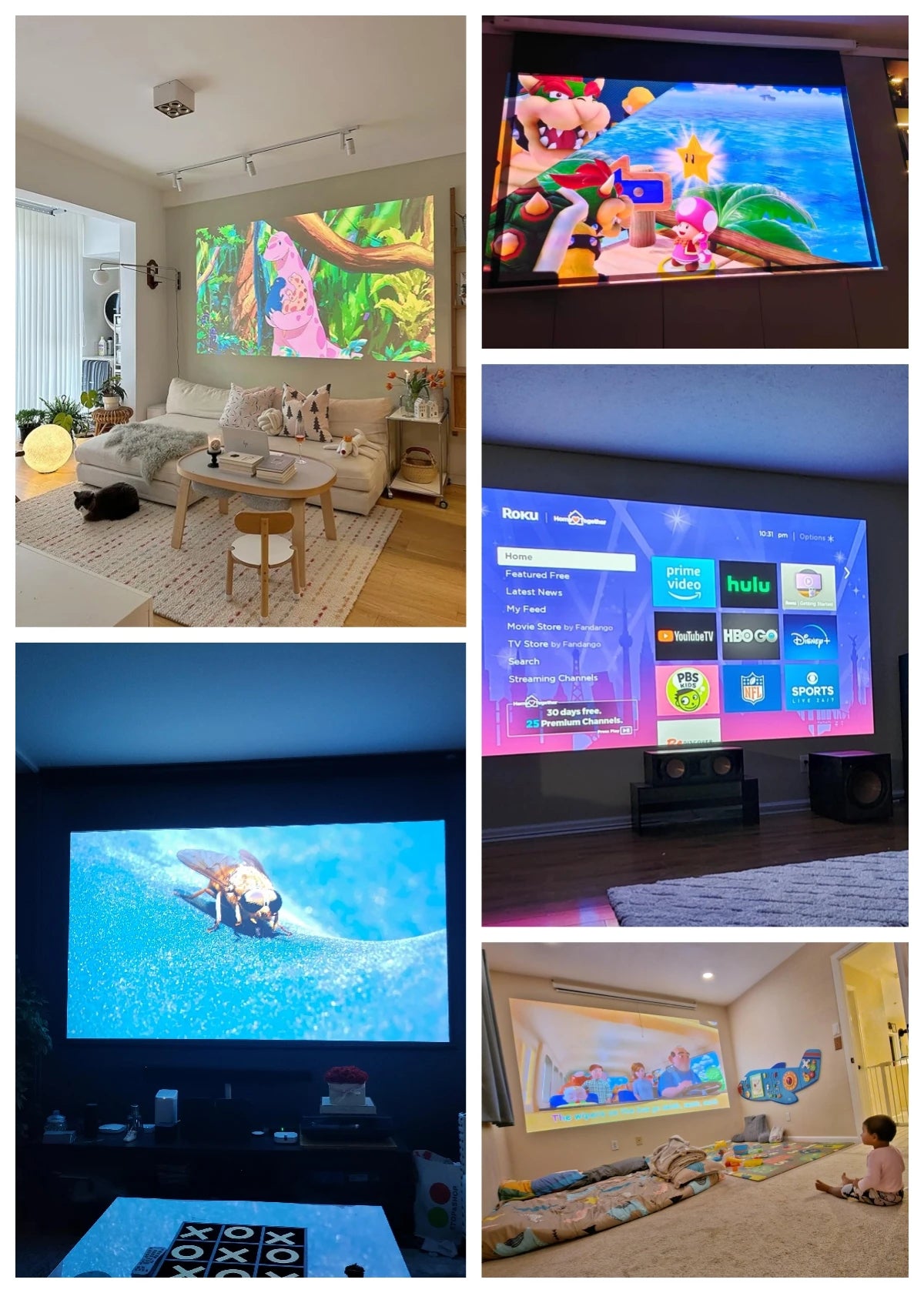 4K Projector 3200ANSI Netflix Certified Native 1080P Android 14 Auto Focus Auto Keystone WiFi6 BT5.4 Outdoor Home Theater HDR10