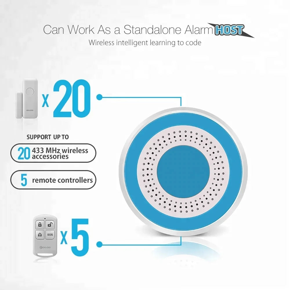 PGST 433Mhz Indoor Wireless Siren Alarm 519 For Smart Security Alarm System PG103, PG105, PG107, PG108