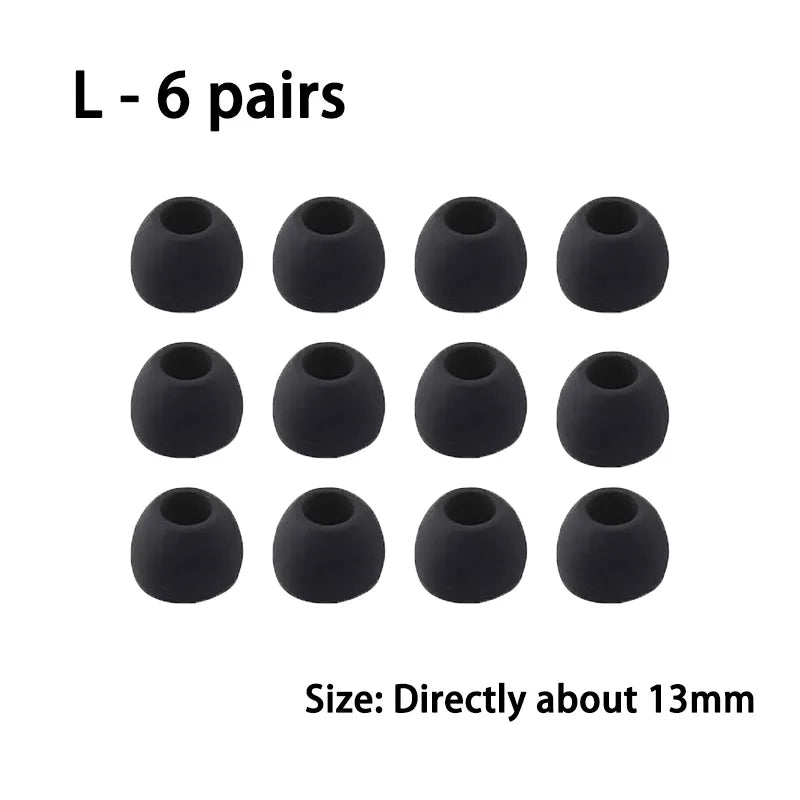 Silicone Replacement Eartips Earbuds Cushions Ear Pads Cover Hearing Aid Headset Cap for In-Ear Headphones Earphones Accessories