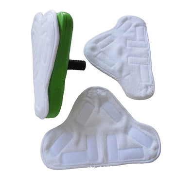 5PCS Replacement Steam Mop Pad Washable Microfiber Reusable Cloth Thicken Pads for H2O Mop X5 Triangular Drag