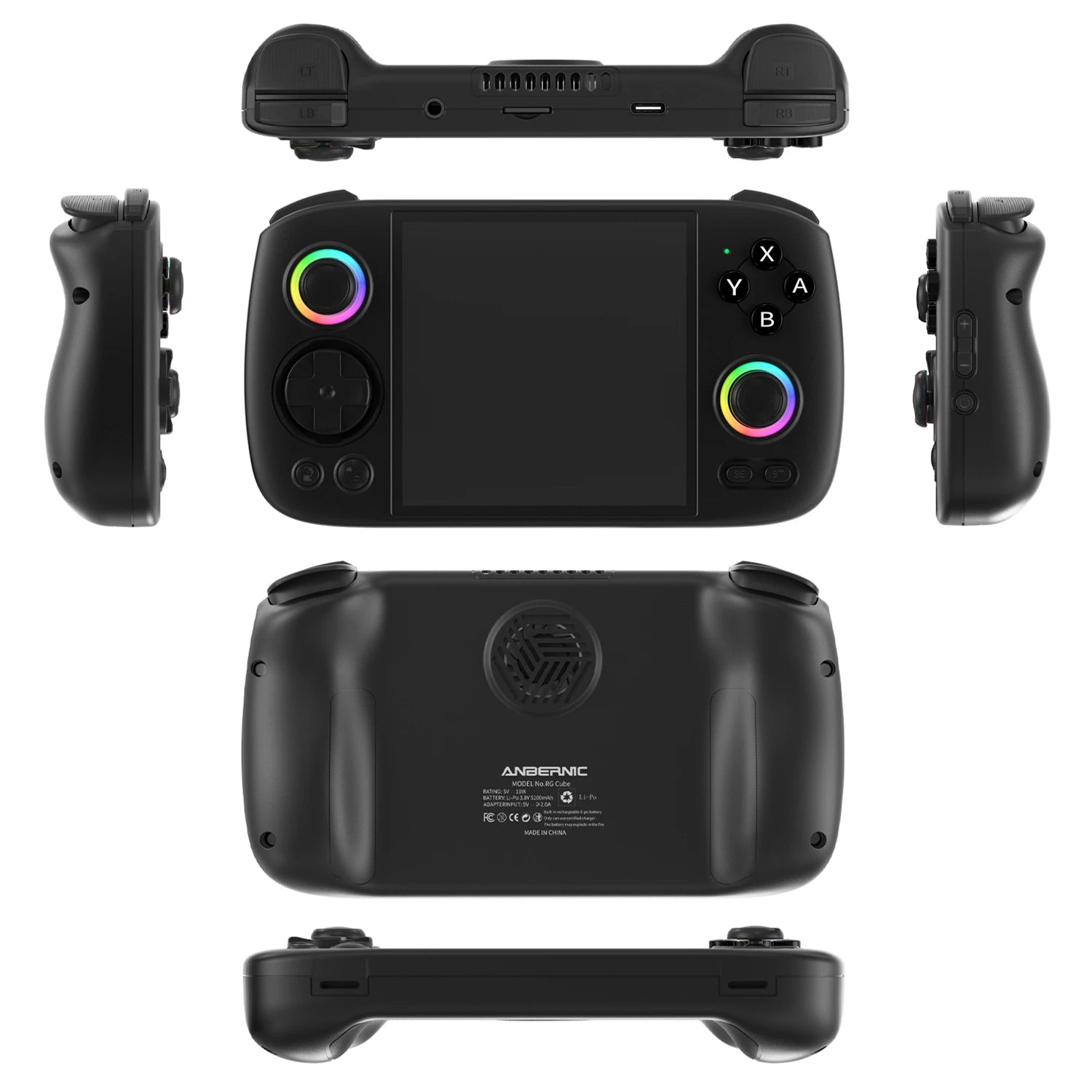 Anbernic RG Cube Handheld Game Console 3.95'' IPS Multi-touch Screen T820 Android 13 RGB Joystick 5200mAh Video Gaming Consoles